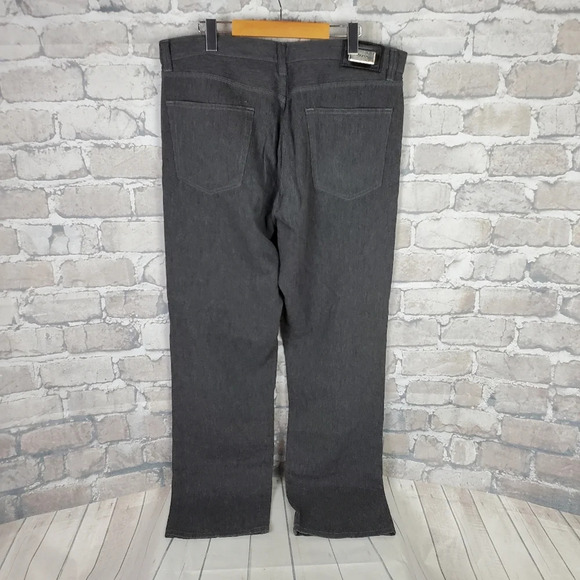 Hugo Boss Alabama Wool Blend Relaxed Trouser Straight Leg Gray 37.5W - Picture 4 of 9